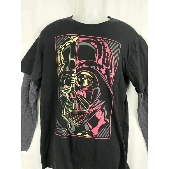 Star Wars Mad Engine Long Sleeve Mock Layer T-Shirt LARGE - Picture 9 of 9